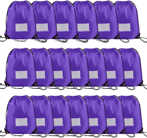 Vista 32 de CODOBON Paquete de 20 bolsas con cordón, mochila de cuerda de dibujo a granel, bolsa de bricolaje para gimnasio, deportes, bolsa para mujeres