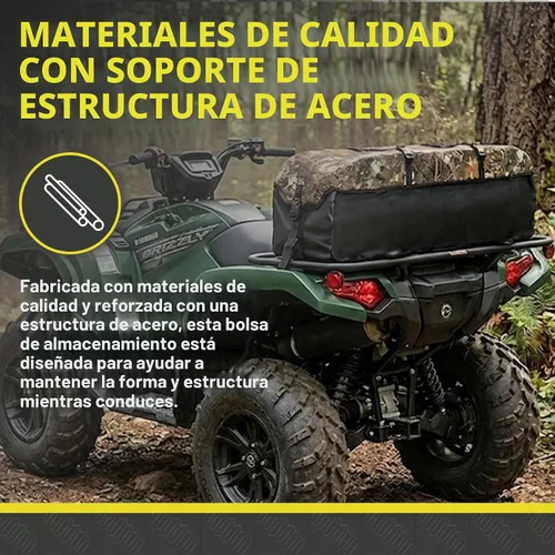 Vista 5 de ATV TEK Arch Series Bolsa de expedición para caza y pesca, bolsa de carga para la parte trasera de ATV/UTV - Kings Mountain Shadow Camo