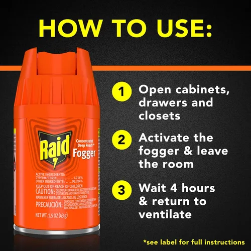 Vista 9 de Raid Deep Reach Fogger 4.5 onzas (paquete de 3)