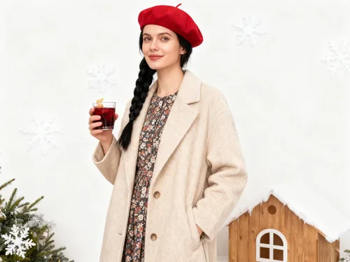 Vista 10 de INOGIH Boina francesa de mezcla de lana para mujer, gorro sólido elástico, boina cálida de invierno