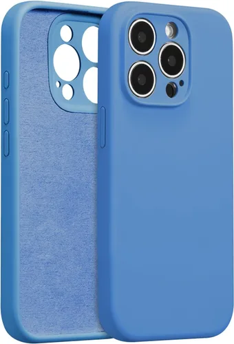 Vista 11 de Funda de silicona para iPhone Air, con [protección completa de la cámara] [forro de microfibra suave antiarañazos], funda de silicona líquida ultra