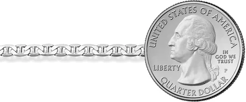 Vista 3 de Savlano Collar de plata de ley 925 de 0.138 in de plata de ley italiana para hombres y mujeres, fabricado en Italia, viene con una caja de regalo