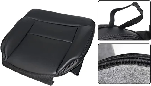 Vista 4 de Priprilod Funda de asiento de repuesto de cuero negro para Ford F150 Lariat 2004 2005 2006 2007 2008