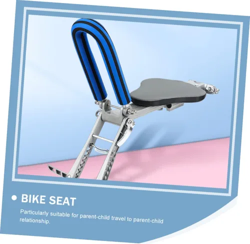 Vista 4 de 1 asiento de bicicleta para niño y niña, asiento delantero para niño y niña, diseño seguro y cómodo, pedales de pie para niños y niñas