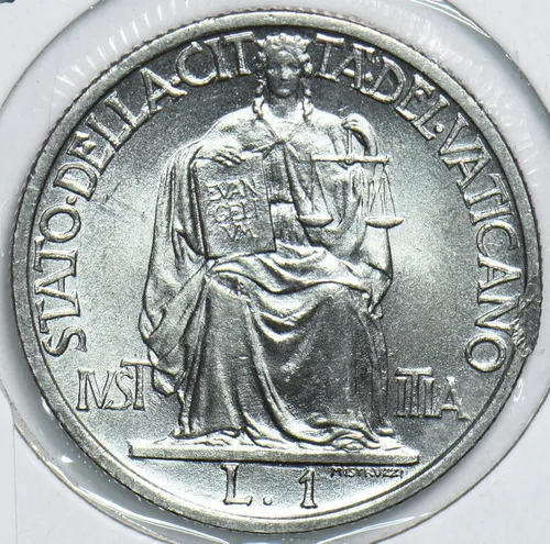 Vista 2 de Moneda Coleccionable Vaticano 1942 Lira 299011