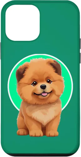 Vista 12 de iPhone 15 Lindo Happy Chow Puppy Dog Cartoon Dog to Fall in Love Case
