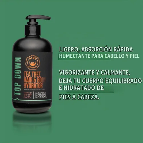 Vista 4 de GIBS Hidratador de cabello y cuerpo de arriba hacia abajo