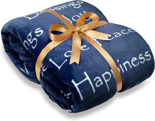 Vista 9 de Chanasya Manta Decorativa de Regalo Inspiradora Premium de Amor y Alegría - Sherpa Acogedora, Cálida y Esponjosa - Regalo Perfecto de Cuidado