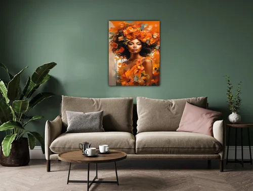 Vista 38 de Arte de pared afroamericano, decoración de rey y reina bailarín negro para sala de estar, arte de pareja de amor negro para dormitorio, lienzo