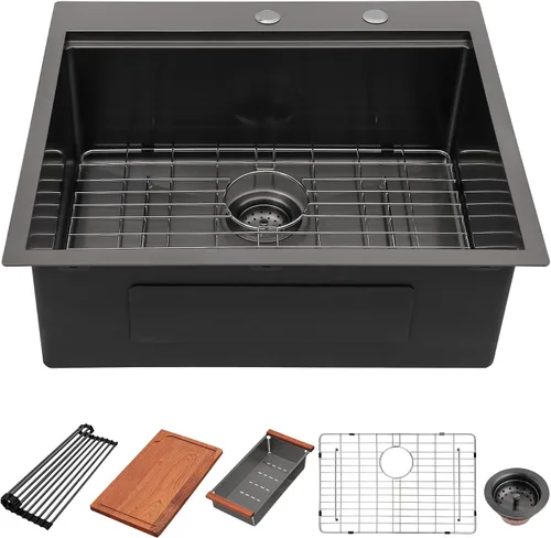 Vista 33 de Fregadero de cocina para exteriores 15 x 15 pulgadas, fregadero de bar de 15 x 15 pulgadas, fregaderos de cocina de acero inoxidable de calibre 16