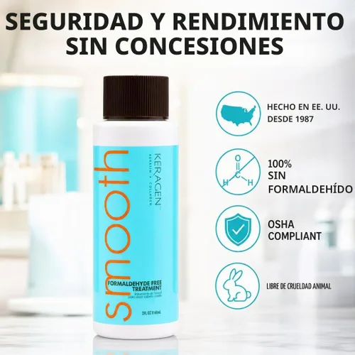 Vista 7 de keragen, Suavizar Tratamiento de pelo, 2 onza, zero Fume-free, formaldehyde-free, cruelty-free salon formula; zero wait to wash, dye or