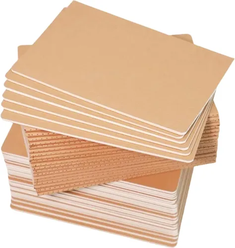 Vista 8 de Paquete de 24 cuadernos de papel kraft para viajeros, estudiantes y oficina, cuaderno de escritura con papel grueso, 60 páginas, 30 hojas, 8.3 x 5.5