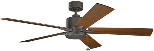 Vista 6 de KICHLER 330243MWH Soporte sobresaliente, ventilador de techo de 5 aspas blancas mate, blanco, 60 pulgadas