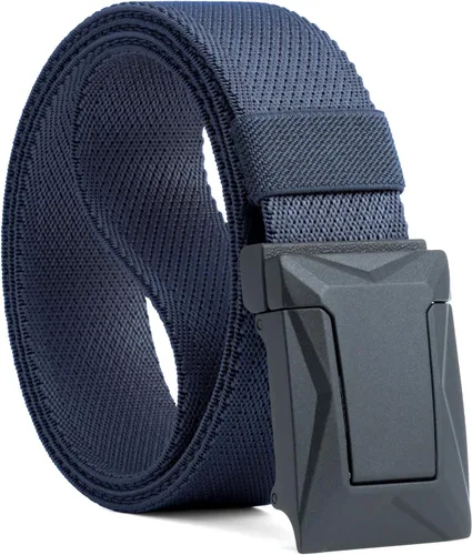Vista 10 de Auto Lock Ratchet Belt for Men Elegant Dressing Belt Buckle 1.5" Wide Elastic Nylon Tactical Belts Thicker
