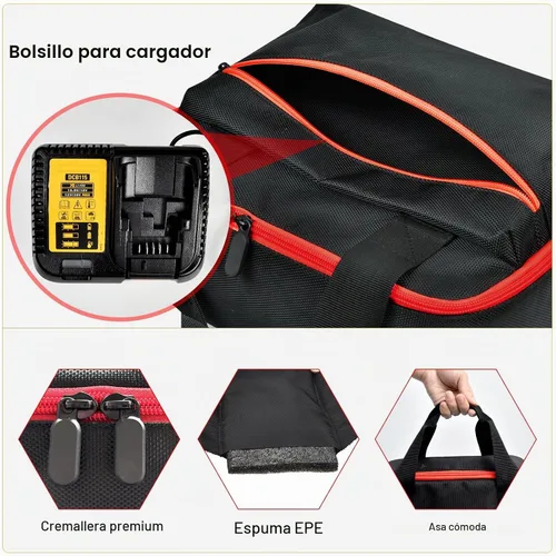 Vista 7 de Estuche de transporte para destornillador de impacto para DEWALT 20V MAX XR DCF787D1 DCF845B Fits for DCF900B DCF961B DCF891B DCF899B DCF900P1