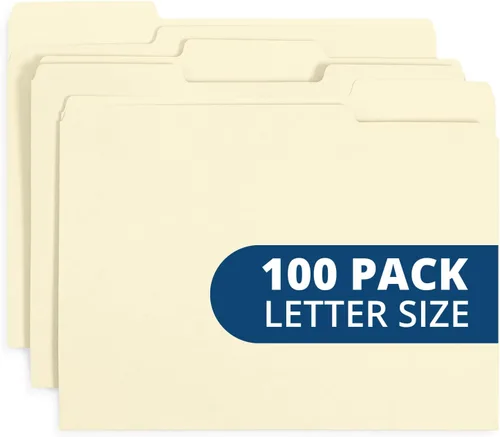 Vista 14 de Blue Summit Supplies 100 carpetas de archivos, cartas, colores surtidos