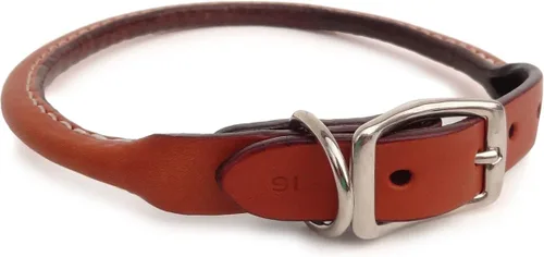 Vista 2 de Auburn Leathercrafters Collar de perro enrollado - 18 Verde