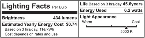 Vista 6 de Euri Lighting EOL-WL13BK-2050e - Carcasa de aluminio, luz de pared LED integrada para exteriores, clasificación húmeda, 6.2 vatios, 434 lúmenes