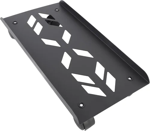 Vista 4 de Fdit Soporte de acero duradero para laptop con ruedas, ventilado, soporte para CPU de escritorio de juegos enrollable, compatible con la mayoría