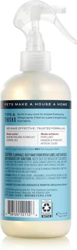 Vista 2 de MRS. MEYER'S CLEAN DAY Neutralizador de olores para mascotas, aroma a hoja de coco, 12 onzas