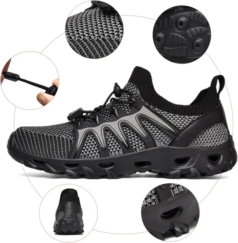 Vista 7 de Alibress - Zapatos de agua para hombres y mujeres, de secado rápido, zapatos acuáticos para senderismo, zapatos de playa para mujeres, zapatos
