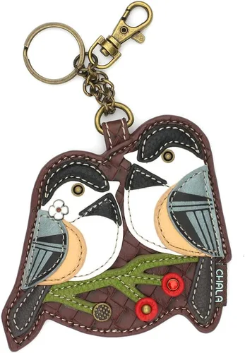 Vista 17 de CHALA Bird Collection - Llavero decorativo para mujer, diseño de pájaro azul