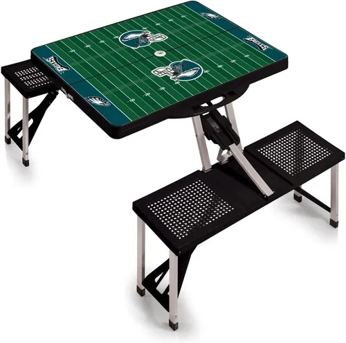 Vista 25 de Picnic TIME NFL Football Field Folding Picnic Table, Camping Table, Outdoor Table with Umbrella Hole