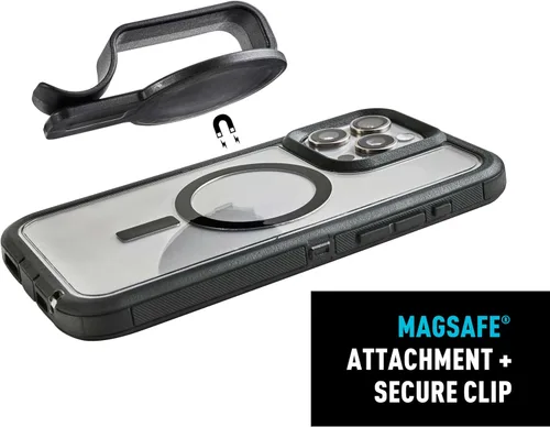 Vista 2 de Nite Ize Agarre magnético, clip y soporte, soporte magnético para teléfono con mango de pie, compatible con iPhones y fundas MagSafe solamente