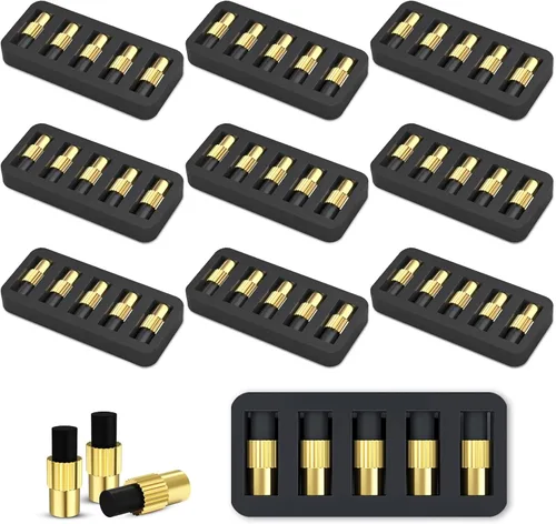 Vista 9 de Hadwoer - Paquete de 2 sopletes de pedernal triple con 6 pedernales de repuesto Includes 2 triple-groove spark lighters and 6 replacement flints