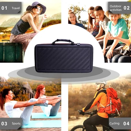 Vista 8 de LTGEM - Funda rígida de EVA para Numark Mixtrack Pro FX - Controlador de DJ de 2 cubiertas - Bolsa protectora de almacenamiento
