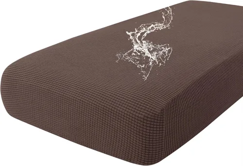 Vista 59 de Fundas impermeables para sofá seccional, fundas de cojín antideslizantes para sofá Ajuste seccional en forma de L, tela jacquard elástica, parte