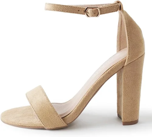 Vista 2 de J. Adams Shirley Tacones para Mujer - Sandalias de tacón alto con correa al tobillo