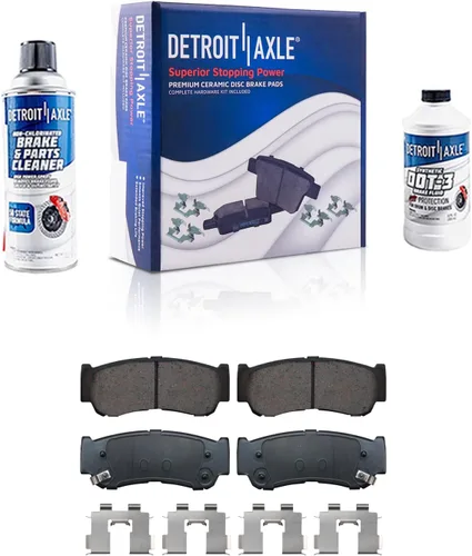 Vista 60 de Detroit Axle - Pastillas de freno para Avalanche Express Suburban Savana Yukon XL 1500 Chevy Tahoe GMC Cadillac Escalade, Pastillas de freno