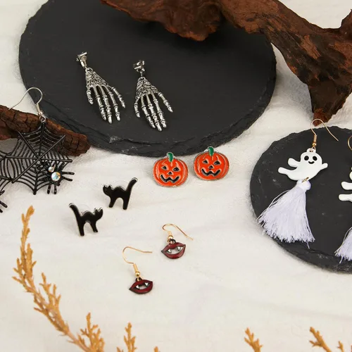 Vista 5 de POXTEX Cute Fun Earrings Weird Earrings Aesthetic Earrings, Hypoallergenic Small Stud Dangle Earrings for Women Teen Girls