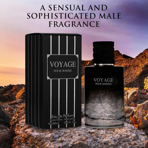 Vista 4 de Voyage for Men Eau De Parfum - Composición sofisticada de fragancia masculina de bergamota, pimienta, lavanda, anís estrellado y nuez moscada - Base