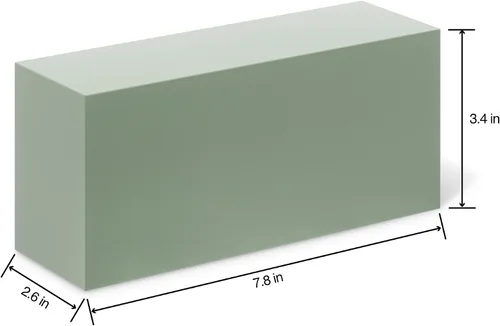 Vista 4 de FloraCraft bloques de espuma seca, 2.625 por 3.5 por 7.875 pulgadas, verde, paquete de 6.