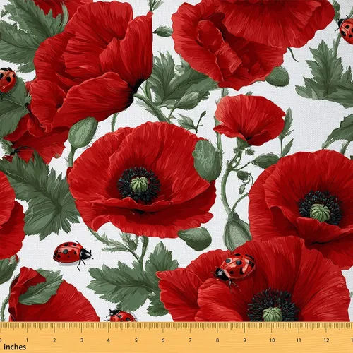 Vista 48 de Feelyou Tela de Flores Groovy por Yarda 1 Yarda Niños Retro Floral Boho Tela de Tapicería para Sillas para Niños Niñas Adolescentes Años 70 Hippie