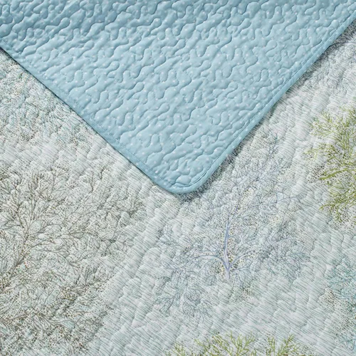 Vista 3 de Laura Ashley - Juego de edredón individual, ropa de cama de algodón reversible con funda a juego, decoración del hogar prelavada para mayor suavidad
