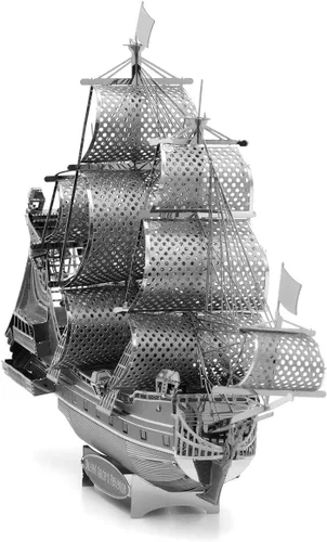 Vista 5 de Fascinations barco de juguete de metal 3D ICONX Queen Anne`s Revenge