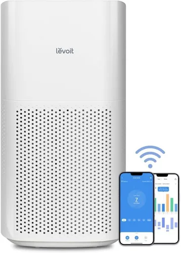 Vista 2 de LEVOIT Purificadores de aire para el hogar y el dormitorio con WiFi inteligente, filtro HEPA, control Alexa