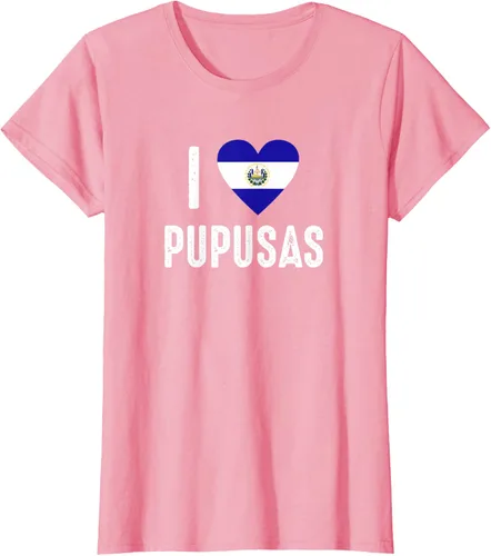 Vista 11 de Camiseta I Love Pupusa from El Salvador