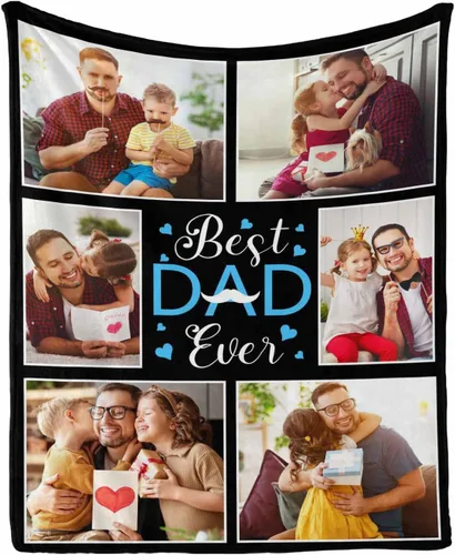 Vista 22 de InterestPrint Manta de amor personalizada con texto en inglés "To Dad, Even When I Not Close by,I Want You to Know I Love and Appreciate You We Love
