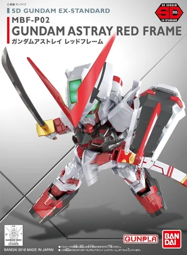 Vista 5 de Bandai Hobby SD EX-Standard 007 Astray Red Frame "Gundam Seed Astray" Kit de construcción