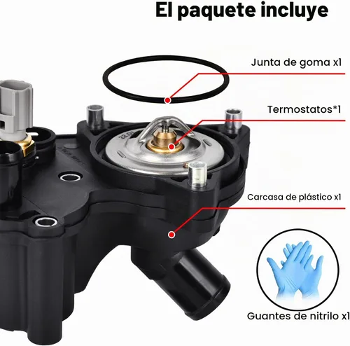 Vista 4 de Kit de montaje de carcasa de termostato EVIL ENERGY, 2L2Z8592AA, Compatible con Explorer Sport 2002-2010 y Mercury Mountaineer V6 4.0L