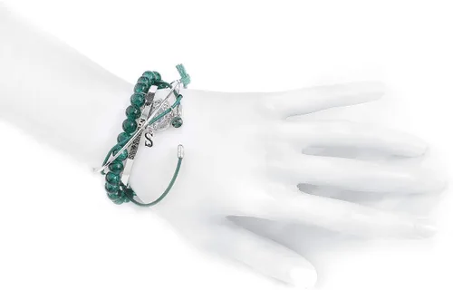 Vista 3 de Harry Potter set de pulseras de la casa Slytherin