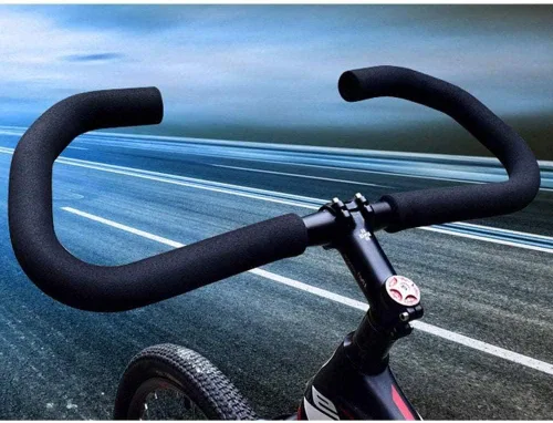 Vista 5 de Xafissy - 1 par de empuñaduras de espuma para manillar de bicicleta, cubierta flexible para manillar de bicicleta, cubierta flexible para manillar