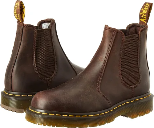 Vista 7 de Dr. Martens, Botas de servicio unisex 2976 antideslizantes, cuero industrial de grano completo