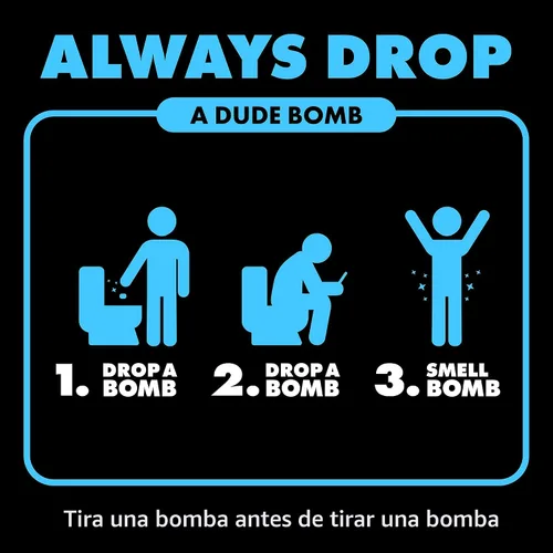 Vista 6 de DUDE Wipes DUDE Bombs - Eliminador de olores para inodoro, ambientador 2 en 1 y limpiador de inodoro, 1 paquete (40 cápsulas), mezcla desodorizante