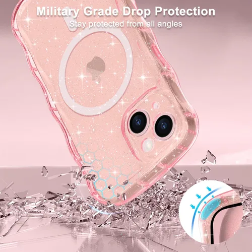 Vista 273 de Pepmune Funda magnética para iPhone 17 Pro Max, color rosa