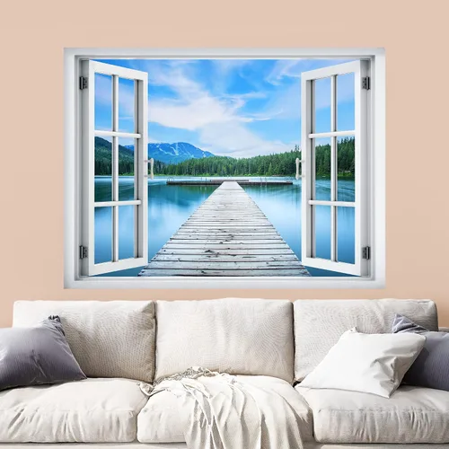 Vista 9 de wall26 Mural de pared extraíble de playa y mar tropical, 24 x 32 pulgadas